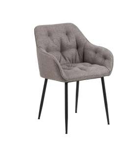 Tool BROOKE käetugedega, pruun, 58x55xH83cm