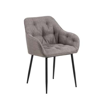 Tool BROOKE käetugedega, pruun, 58x55xH83cm