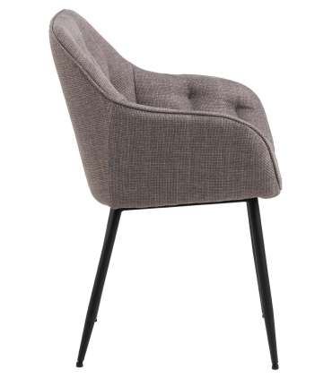 Tool BROOKE käetugedega, pruun, 58x55xH83cm