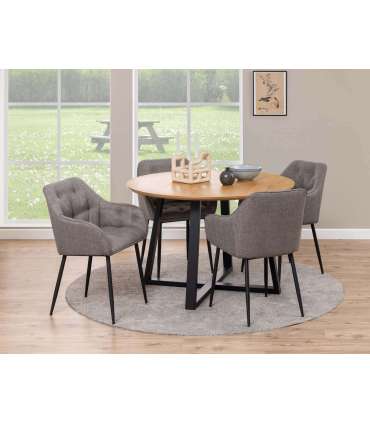 Tool BROOKE käetugedega, pruun