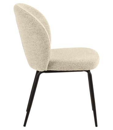 Tool PATRICIA beež, 47x59xH82cm, kangas, jalad: metall