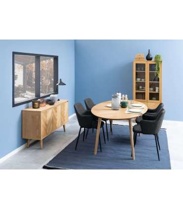 Tool ILSA käetugedega, hall, 55x58,5xH84,5cm, kangas, jalad: metall