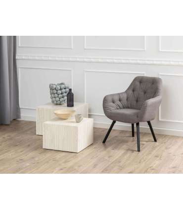 Diivanilauad 2tk DICE 58x58xH40cm, 50x50xH33cm, beež