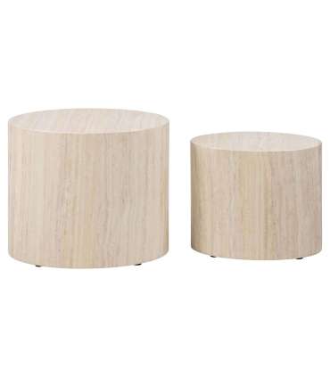 Diivanilauad 2tk MICE 48x33xH40cm, 40x24,5xH33cm, beež