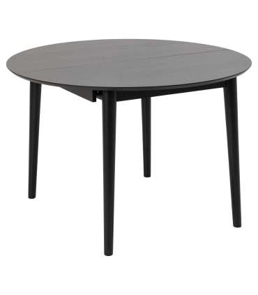 Söögilaud MONTREUX D115/154xH75cm, must