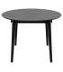 Söögilaud MONTREUX D115/154xH75cm, must