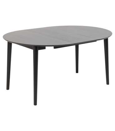 Söögilaud MONTREUX D115/154xH75cm, must