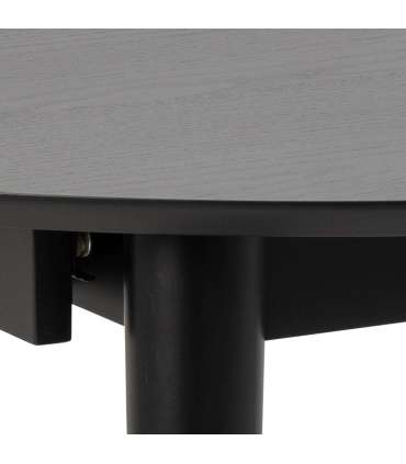 Söögilaud MONTREUX D115/154xH75cm, must