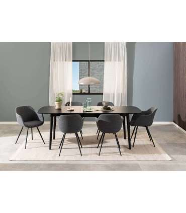 Söögilaud MONTREUX 180/219x90xH75cm, mus