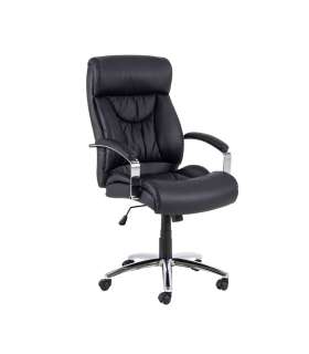 Töötool BENSON must, 64,5x83xH120cm, kunstnahk