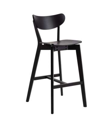 Baaritool ROXBY must, 45x49xH105cm, tammespoon, puit