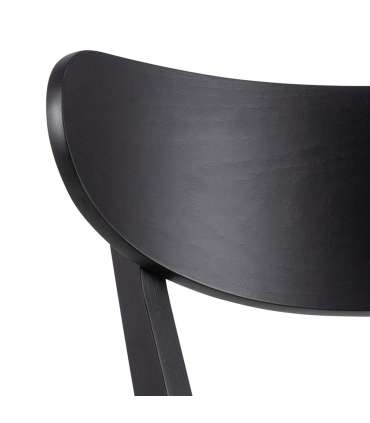 Baaritool ROXBY must, 45x49xH105cm, tammespoon, puit