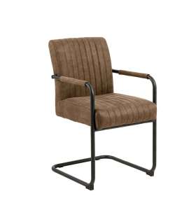 Tool ADELE käetugedega, pruun, 50,5x64,5xH84,5cm