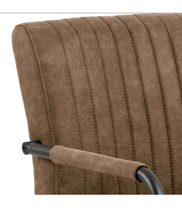 Tool ADELE käetugedega, pruun, 50,5x64,5xH84,5cm