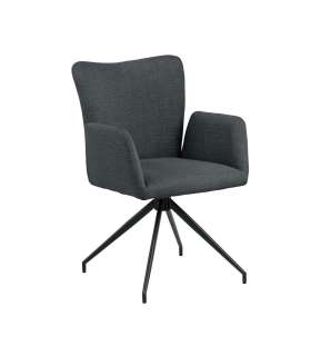 Tool LAURA käetugedega, hall, 57x61,5xH86cm