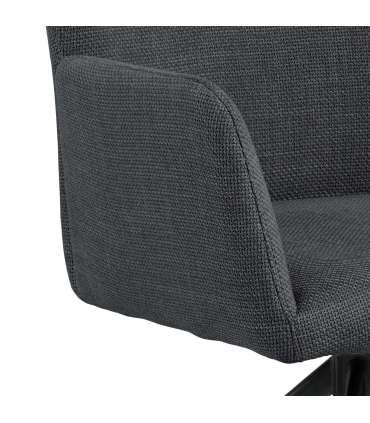 Tool LAURA käetugedega, hall, 57x61,5xH86cm