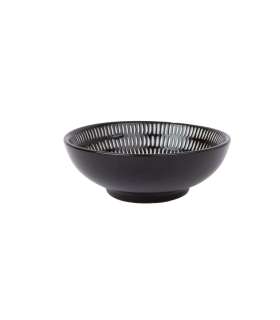 Kauss KIKO D8cm, valgeträpsuline must keraamika