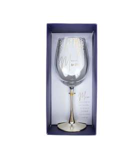 Veinipokaal FLOW "Beautiful Mum" H23,7cm, 450ml, sinine