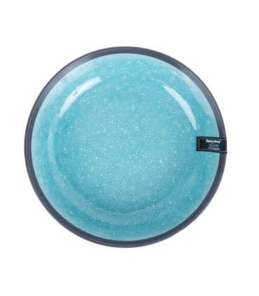 Taldrik RITA D19xH5cm, must/türkiis