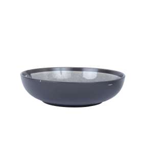 Taldrik RITA D19xH5cm, must/hall