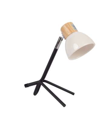 Laualamp RACCIO H24cm, kuppel: beež, jalg: must