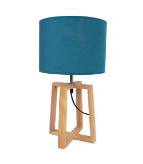 Laualamp WOODEN H44,5cm, sinine