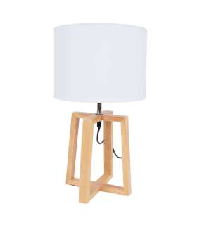 Laualamp WOODEN H44,5cm, valge