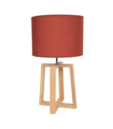 Laualamp WOODEN H44,5cm, punane