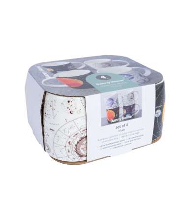 Kruusid PLANET 4tk/kompl 360ml