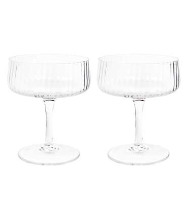 Vahuveinipokaalid 2tk STRIPE POLAR H12cm