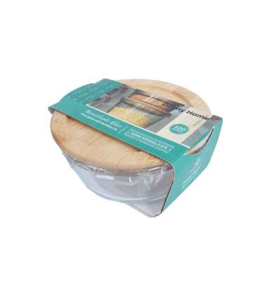 Kauss BOXY D13xH5,4cm 400ml, klaas, bamb