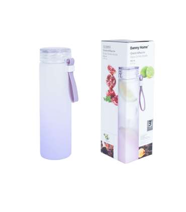 Joogipudel GLASS H20,7cm 450ml, klaasist, mix