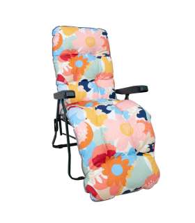 Lamamistool BADEN-BADEN põhjamaiste lilledega kate