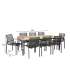 Комплект садовой мебели MONTANA стол и 8 стульев (13269) из тикового дерева, нержавеющая сталь, порошковое покрытие