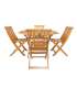 Aiamööblikomplekt FINLAY laud ja 4 tooli