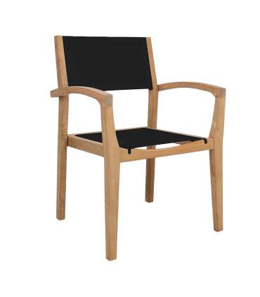 Söögilauakomplekt MALDIVE 6 tooliga, must