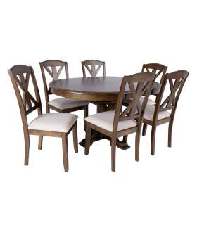 Söögilauakomplekt JAMES 6-tooliga