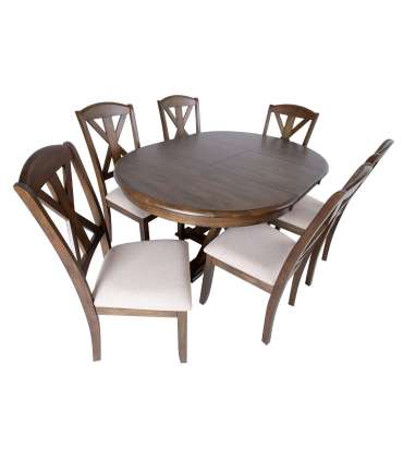 Söögilauakomplekt JAMES 6-tooliga