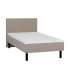 Kušett LANDE 120x200cm, peatsiotsaga, beež, 7-tsooniline pocket-vedrustus