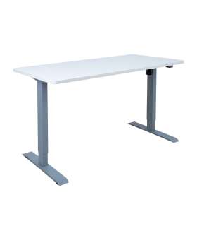 Письменный стол ERGO с 1 мотором 140x70см, белый
