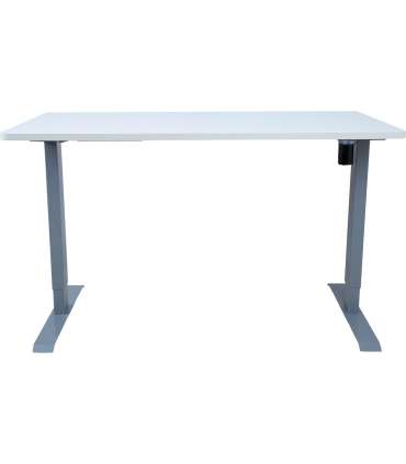 Töölaud ERGO 1-mootoriga 140x70xH71-121cm, valge, melamiinplaat