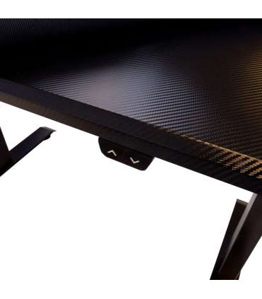 Mängurilaud GAMER 1-mootoriga 140x70xH71-121cm, must