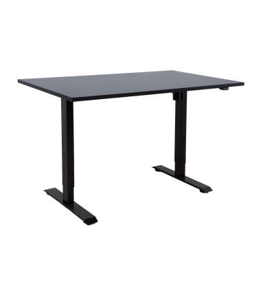 Töölaud ERGO 1-mootoriga 140x80xH71-121cm, must