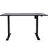 Töölaud ERGO 1-mootoriga 140x80xH71-121cm, must