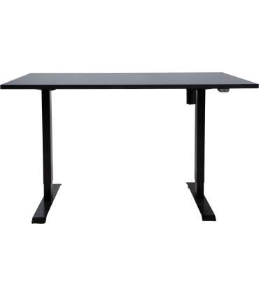 Töölaud ERGO 1-mootoriga 140x80xH71-121cm, must