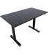 Письменный стол ERGO с 1 мотором 140x80см, чёрный/чёрный
