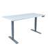 Письменный стол ERGO с 2-мя моторами 160x80см, серо-белый