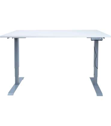 Письменный стол ERGO с 2-мя моторами 140x80см, серовато белый