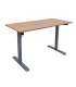 Töölaud ERGO LIGHT 1-mootoriga 120x60xH73-118cm, tamm/hõbehall