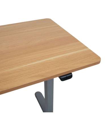 Töölaud ERGO LIGHT 1-mootoriga 120x60xH73-118cm, tamm/hõbehall